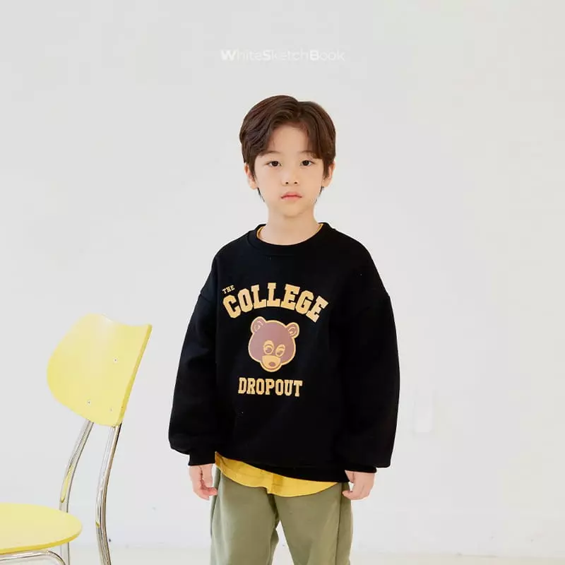 Whitesketchbook - Korean Children Fashion - #littlefashionista - Bear Sweatshirt - 10