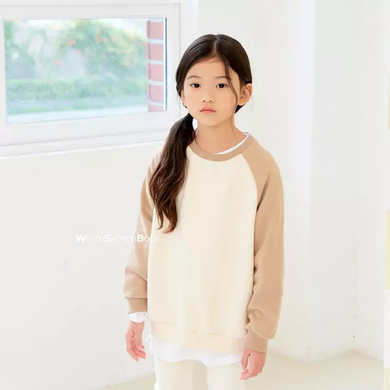 Whitesketchbook - Korean Children Fashion - #littlefashionista - Raglan Color Sweatshirt - 9
