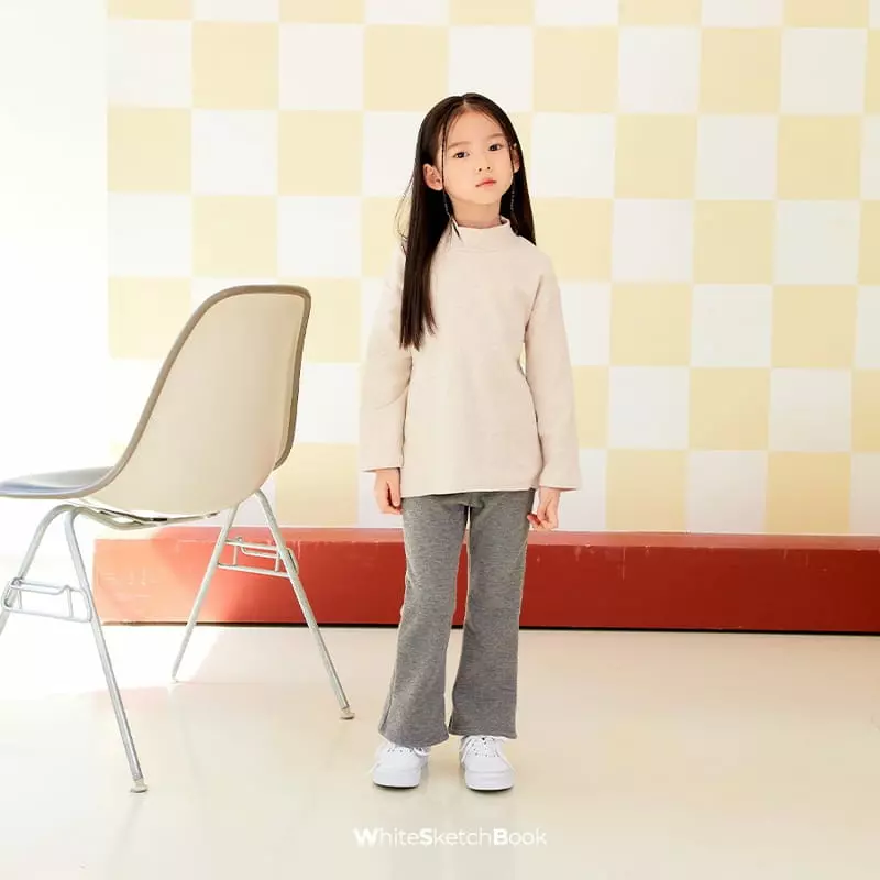 Whitesketchbook - Korean Children Fashion - #littlefashionista - Half Neck Tee - 6