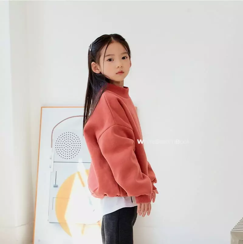 Whitesketchbook - Korean Children Fashion - #Kfashion4kids - Fleece Half Neck Sweatshirt - 4