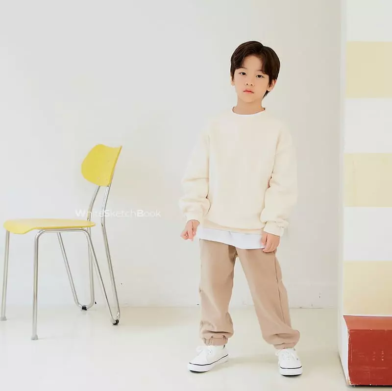 Whitesketchbook - Korean Children Fashion - #littlefashionista - Jogger Fleece Pants - 5