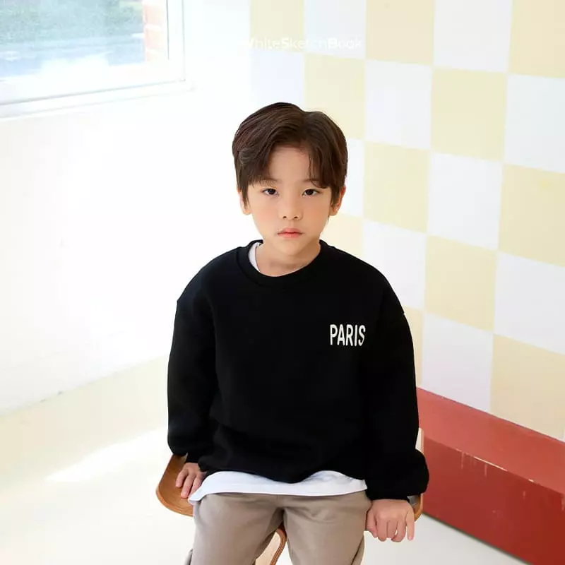Whitesketchbook - Korean Children Fashion - #magicofchildhood - Winter Paris Sweatshirt - 11