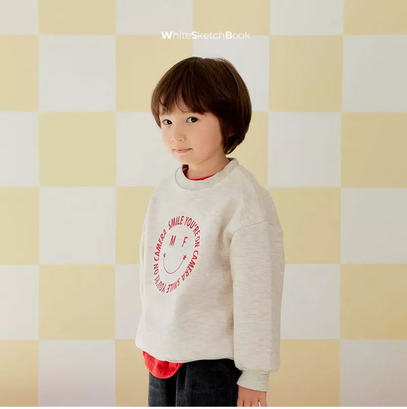 Whitesketchbook - Korean Children Fashion - #magicofchildhood - One Smile Sweatshirt - 9