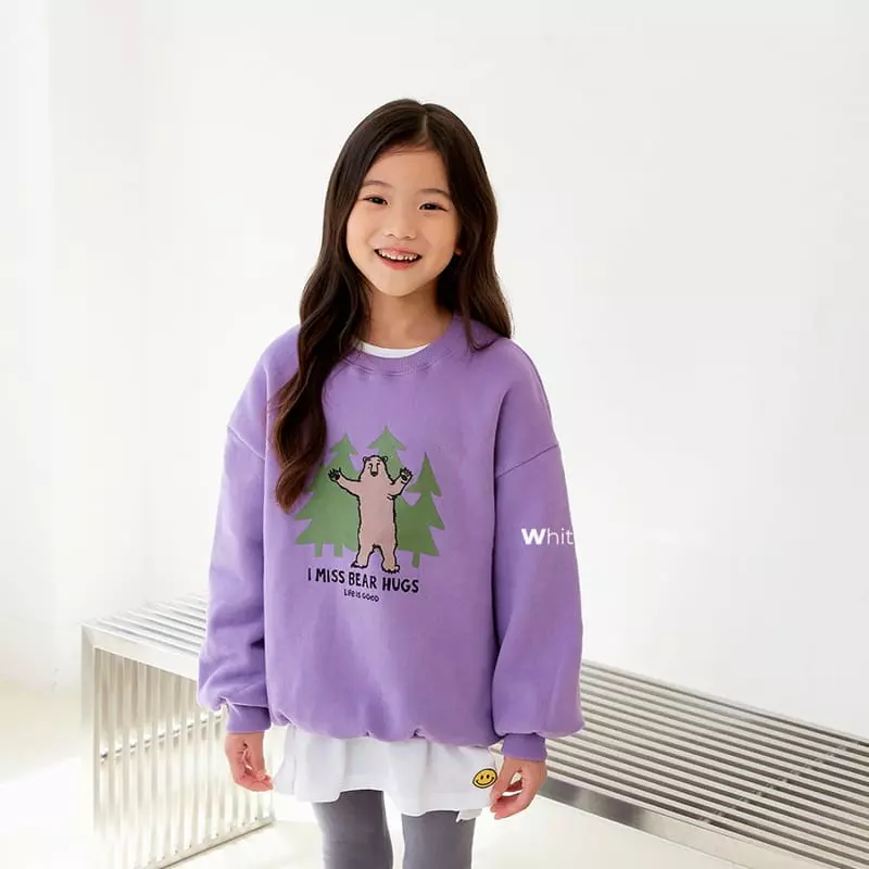 Whitesketchbook - Korean Children Fashion - #magicofchildhood - Hug Bear Sweatshirt - 8