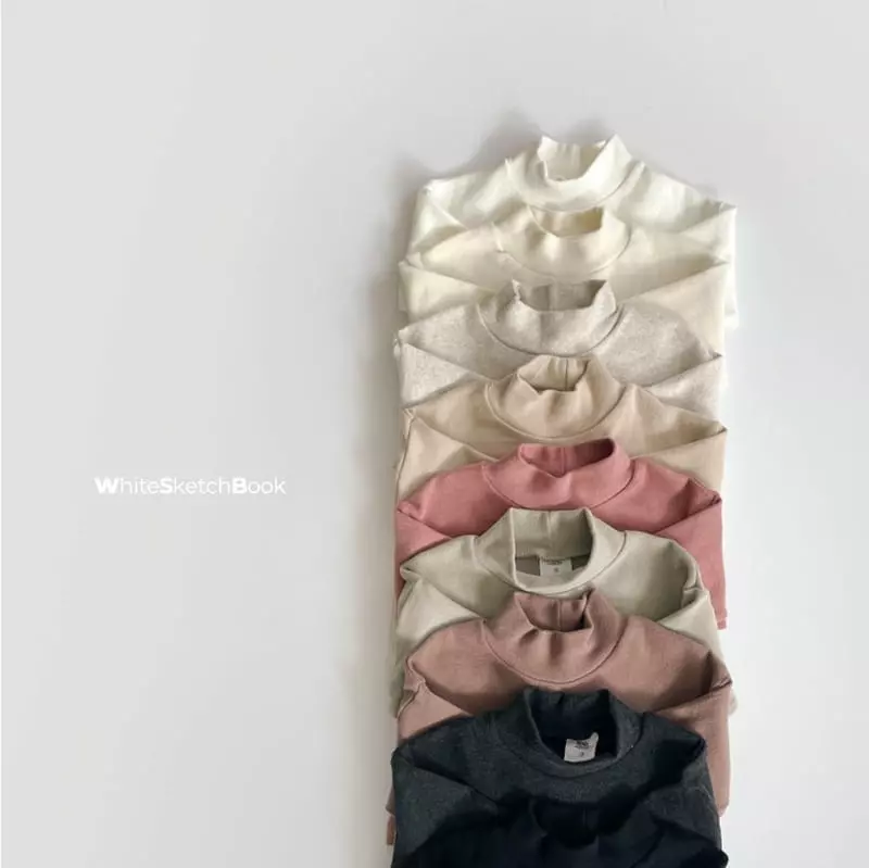 Whitesketchbook - Korean Children Fashion - #magicofchildhood - Half Neck Tee - 7