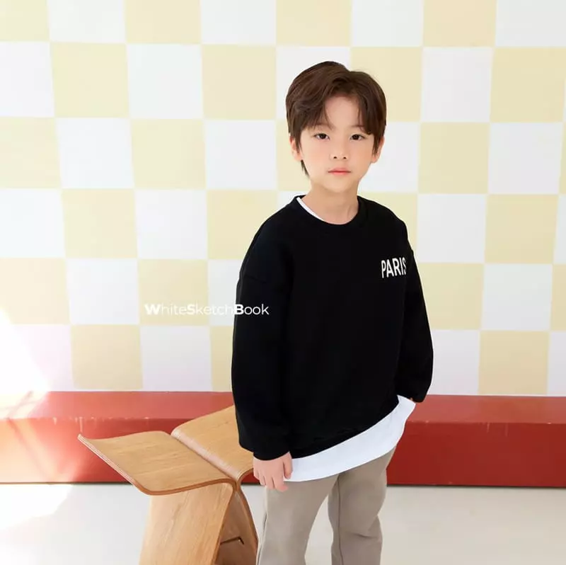 Whitesketchbook - Korean Children Fashion - #minifashionista - Winter Paris Sweatshirt - 12