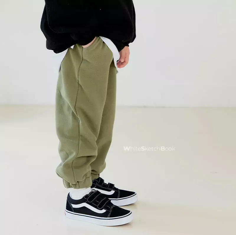 Whitesketchbook - Korean Children Fashion - #minifashionista - Jogger Fleece Pants - 7
