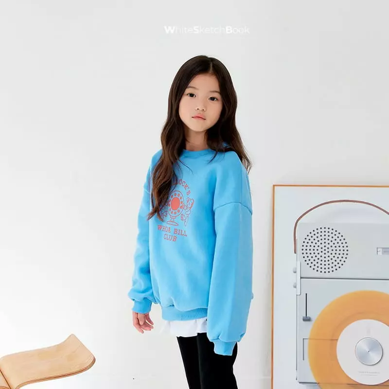 Whitesketchbook - Korean Children Fashion - #prettylittlegirls - Blkock Sweatshirt - 12