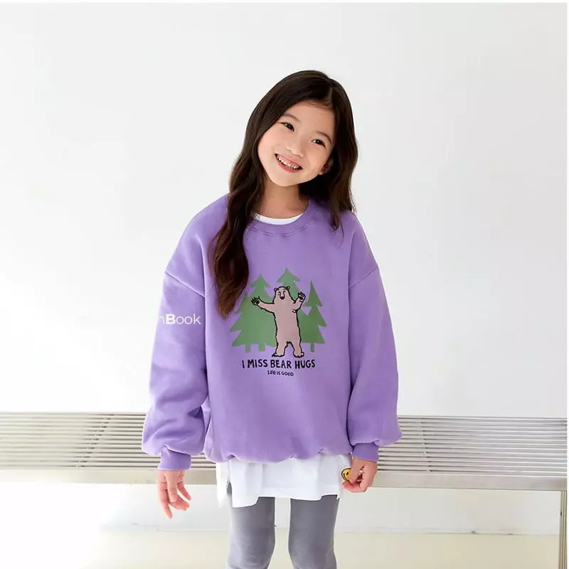 Whitesketchbook - Korean Children Fashion - #prettylittlegirls - Hug Bear Sweatshirt - 10