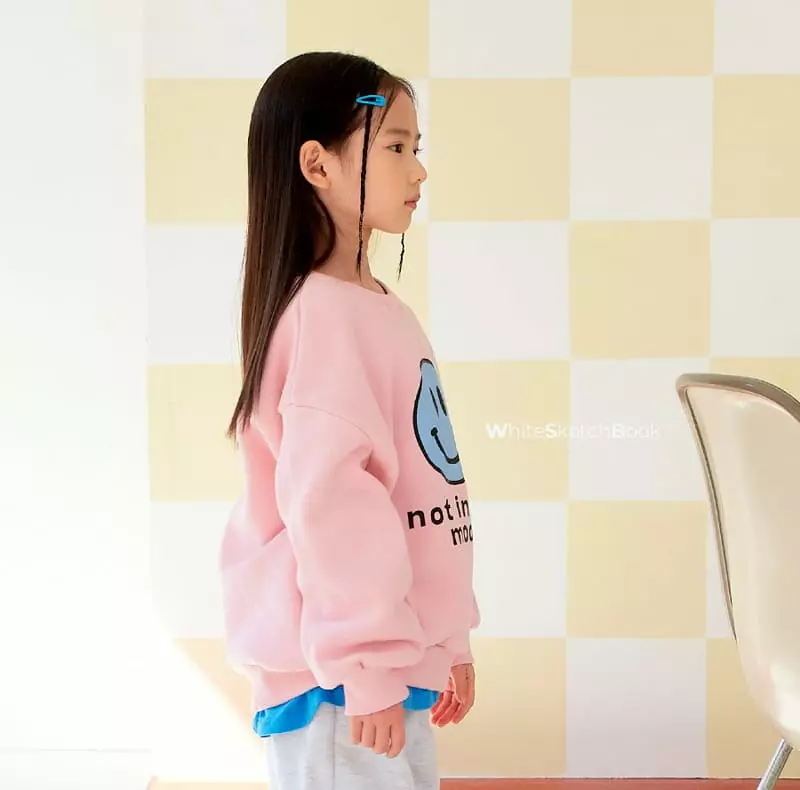 Whitesketchbook - Korean Children Fashion - #prettylittlegirls - Mood Smile Sweatshirt - 7