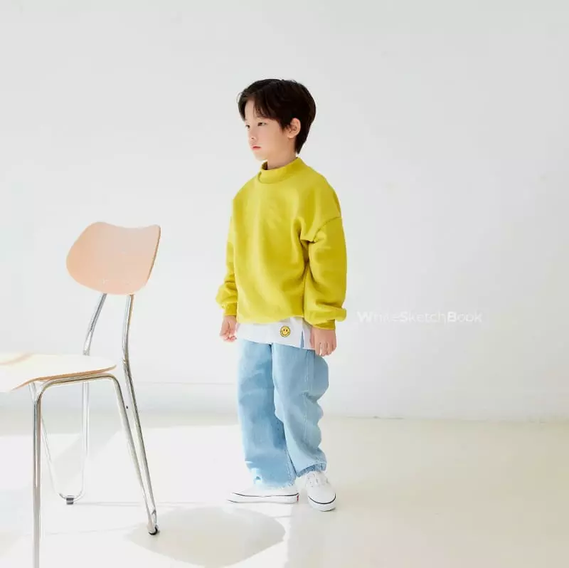 Whitesketchbook - Korean Children Fashion - #prettylittlegirls - Fleece Half Neck Sweatshirt - 7