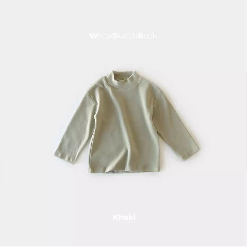 Whitesketchbook - Korean Children Fashion - #stylishchildhood - Half Neck Tee - 12