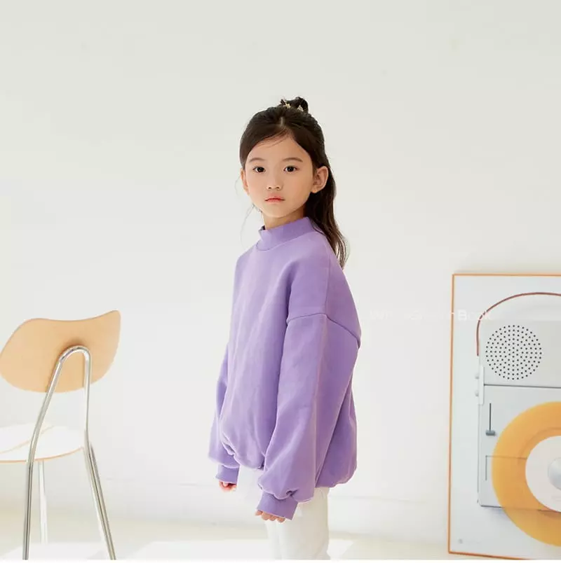 Whitesketchbook - Korean Children Fashion - #stylishchildhood - Fleece Half Neck Sweatshirt - 10