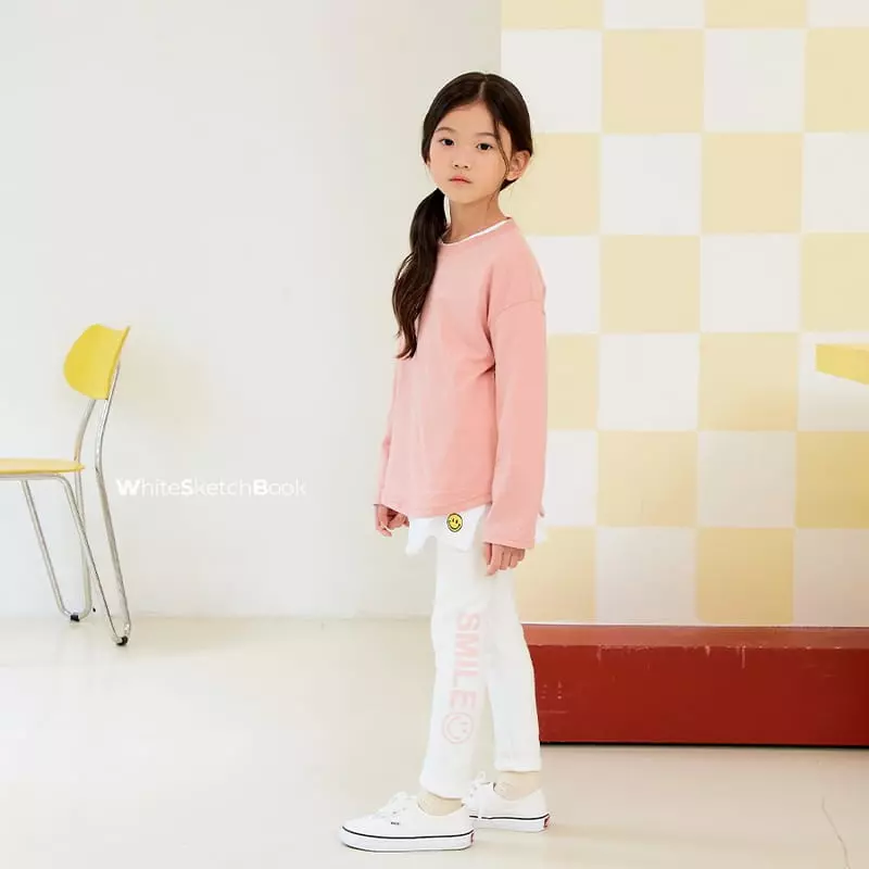 Whitesketchbook - Korean Children Fashion - #todddlerfashion - Smile Mink Leggings - 6