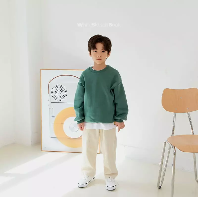 Whitesketchbook - Korean Children Fashion - #prettylittlegirls - Simple Sweatshirt - 4