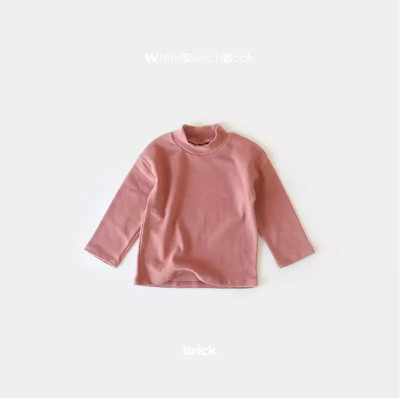 Whitesketchbook - Korean Children Fashion - #toddlerclothing - Half Neck Tee - 11