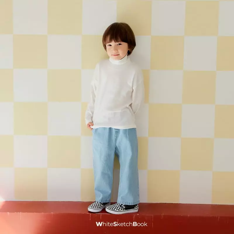Whitesketchbook - Korean Children Fashion - #todddlerfashion - Gamsung Turtleneck Tee - 4