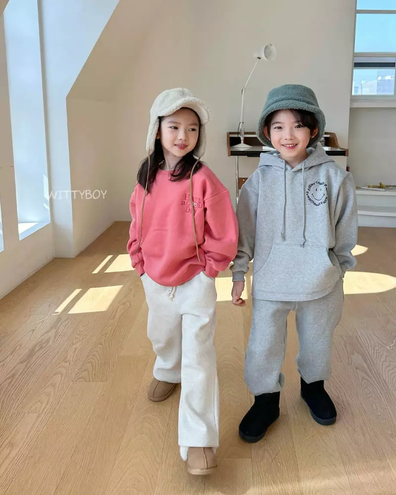 Witty Boy - Korean Children Fashion - #Kfashion4kids - Smile Hoody - 8