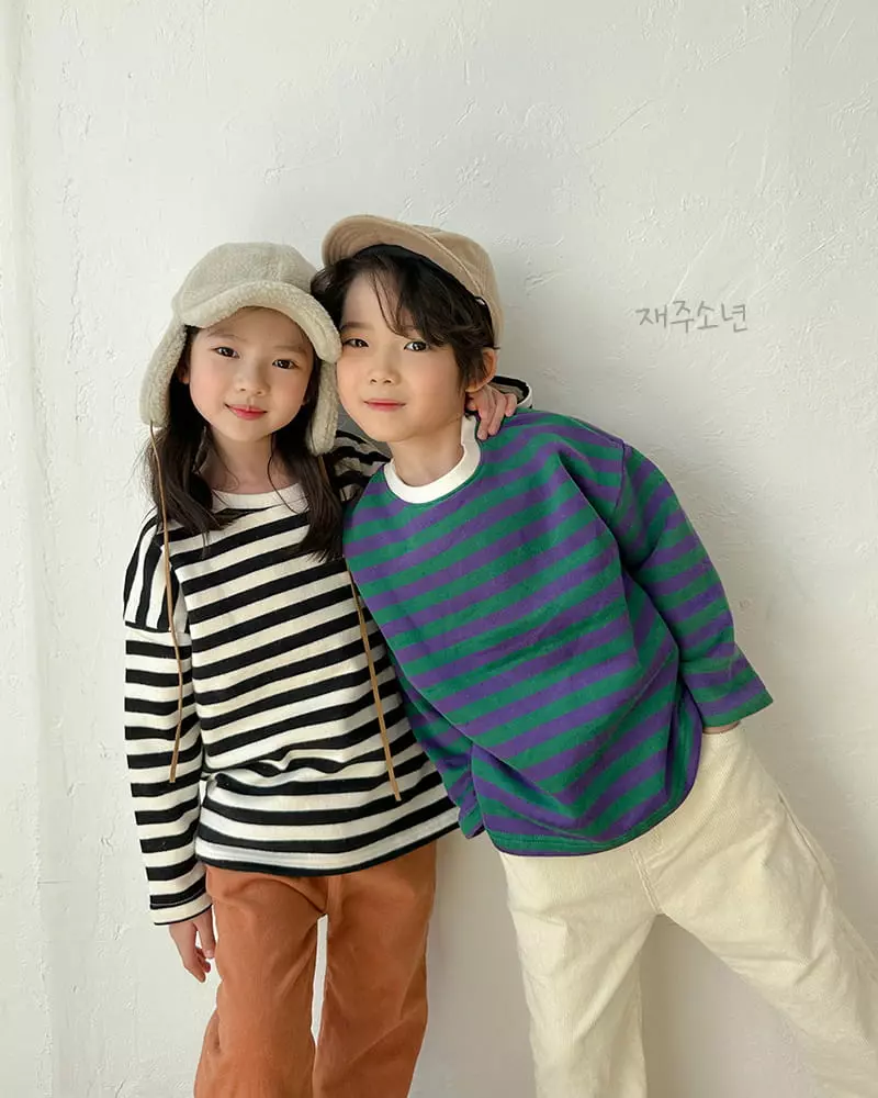 Witty Boy - Korean Children Fashion - #Kfashion4kids - Lucky Stripes Tee - 2