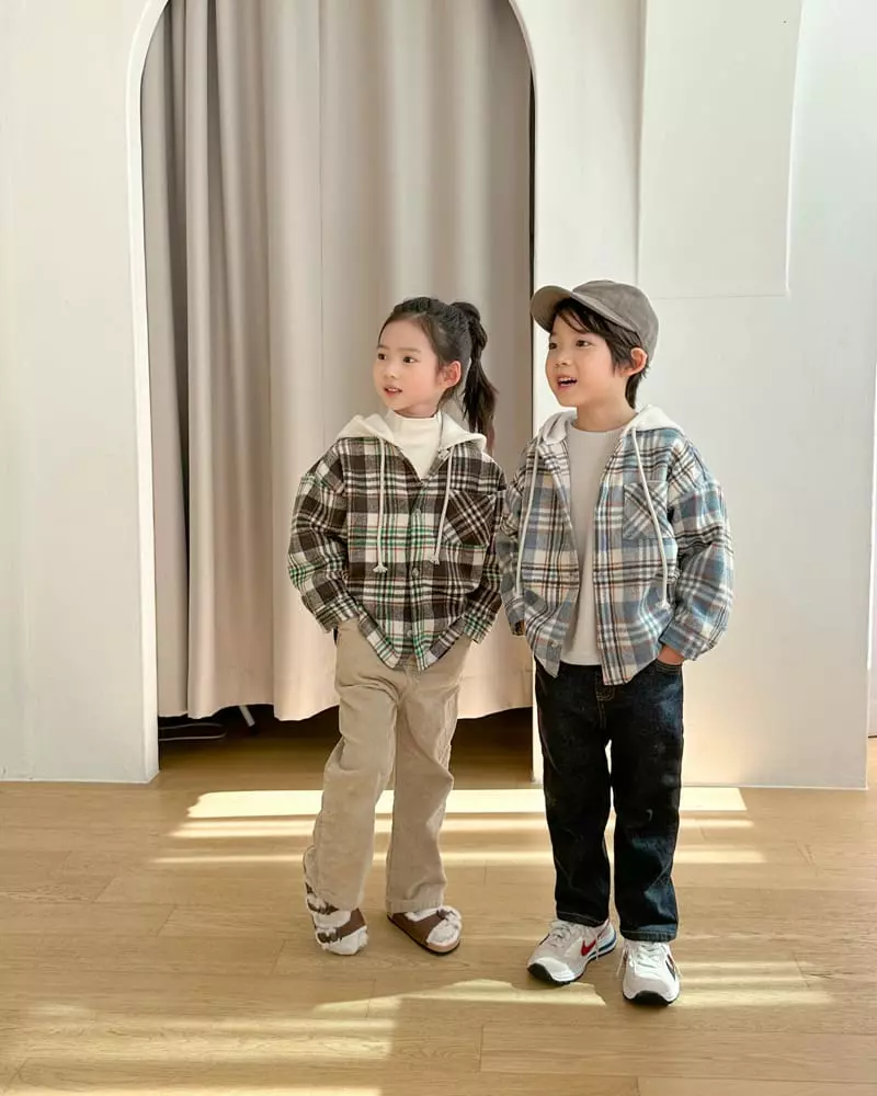 Witty Boy - Korean Children Fashion - #childrensboutique - Bona Check Shirt - 9