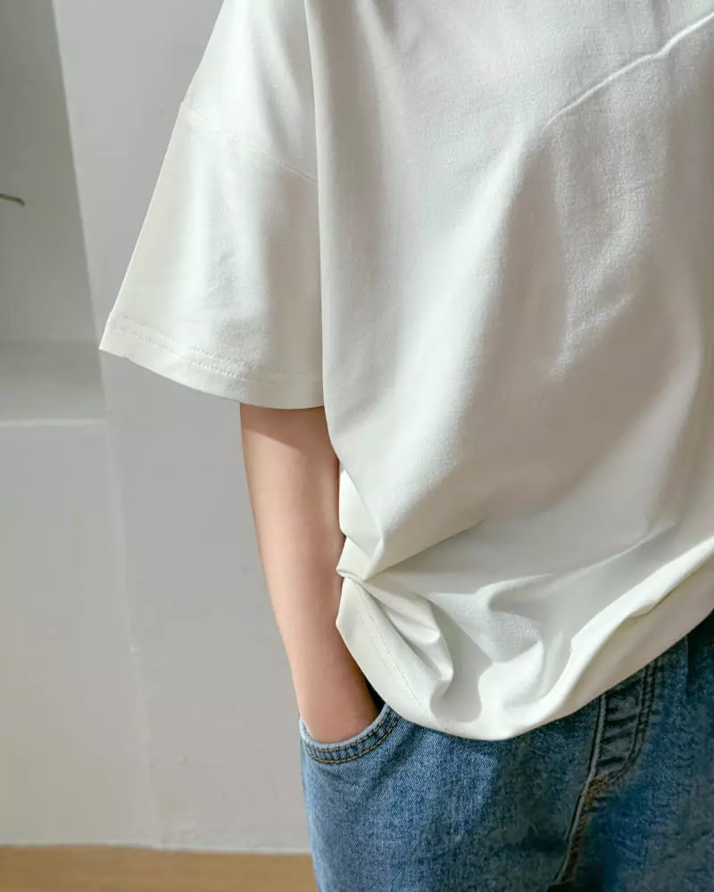 Witty Boy - Korean Children Fashion - #childrensboutique - Easy Warm Short Sleeves Tee - 2