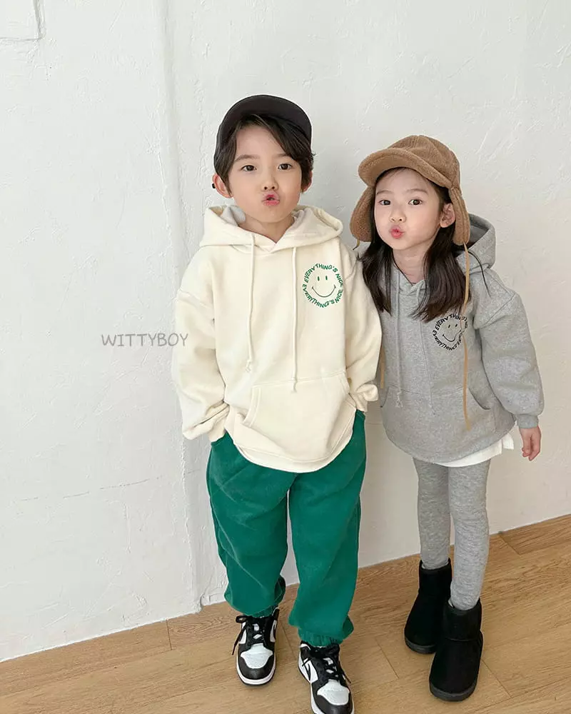 Witty Boy - Korean Children Fashion - #childrensboutique - Smile Hoody