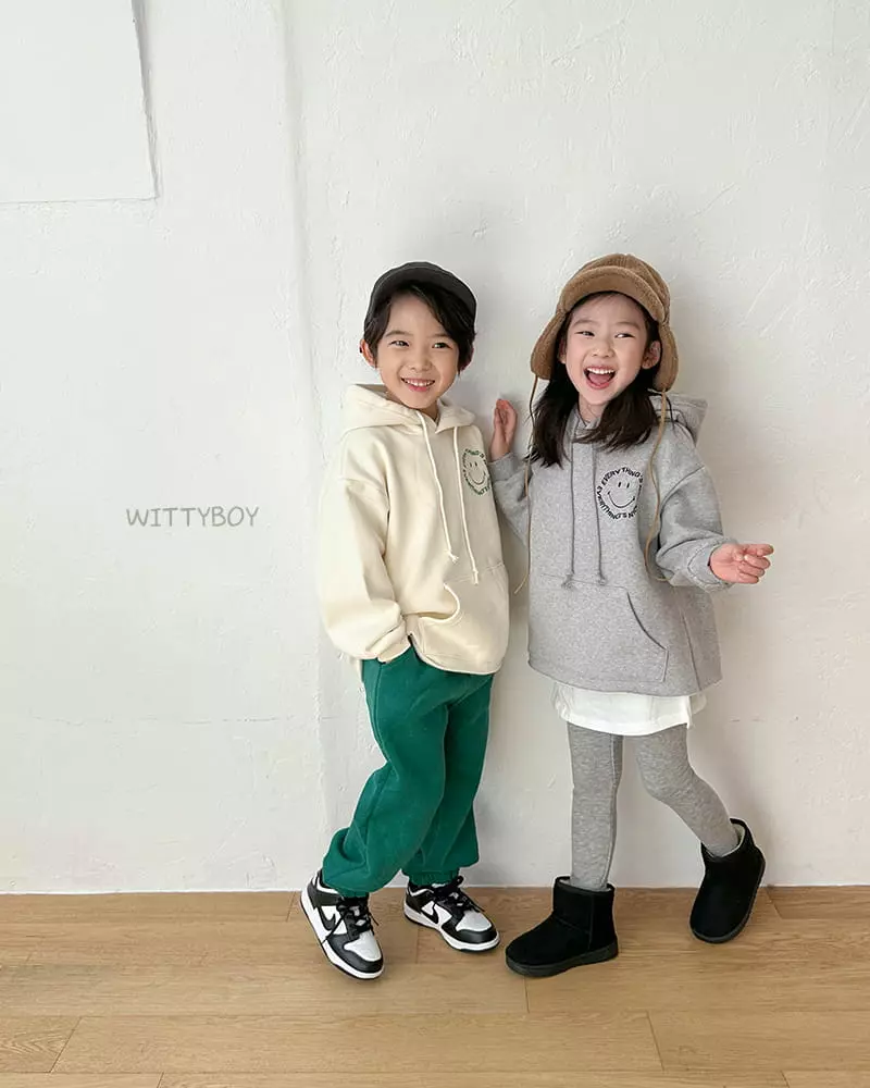 Witty Boy - Korean Children Fashion - #designkidswear - Smile Hoody - 2