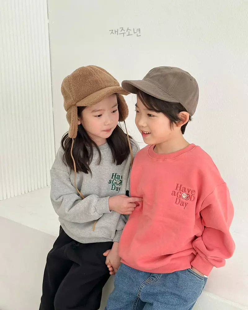Witty Boy - Korean Children Fashion - #discoveringself - Good Day Sweatshirt