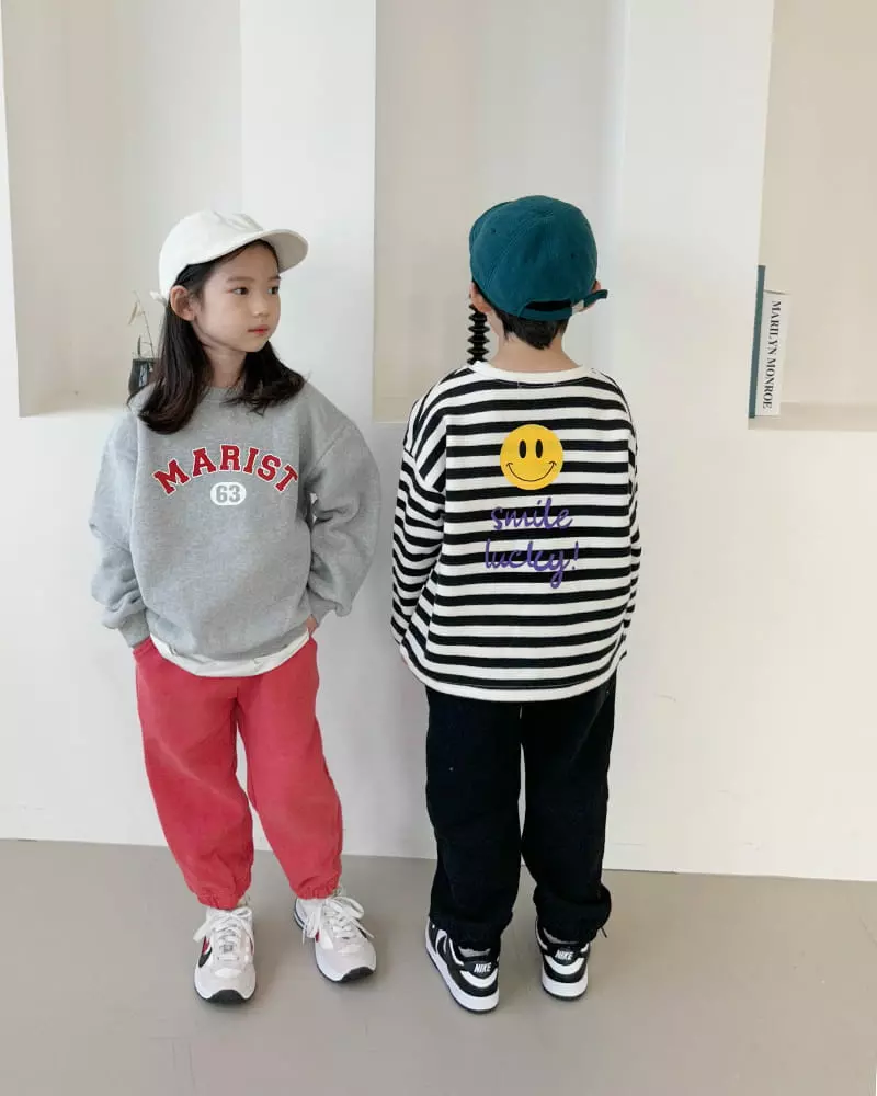 Witty Boy - Korean Children Fashion - #kidsshorts - Marie Stripes Sweatshirt - 11