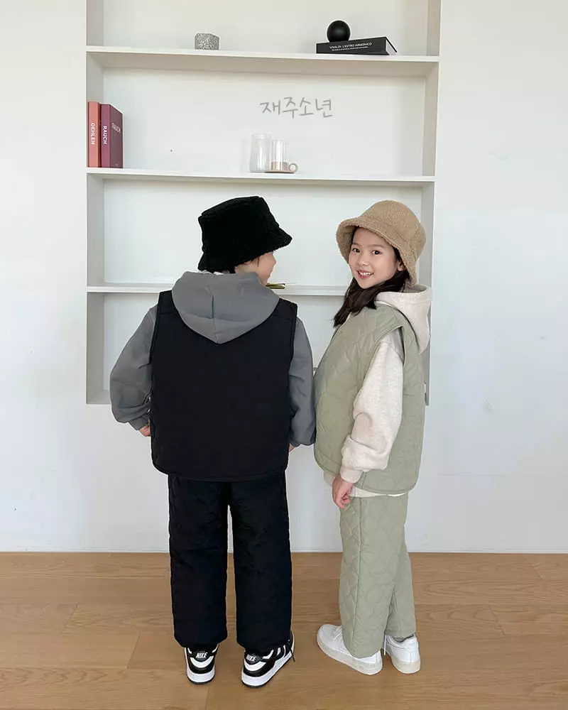 Witty Boy - Korean Children Fashion - #fashionkids - Pom Quilting Pants - 4