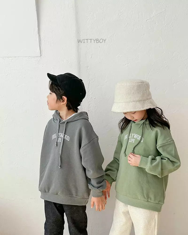Witty Boy - Korean Children Fashion - #kidsshorts - Holly Hoody