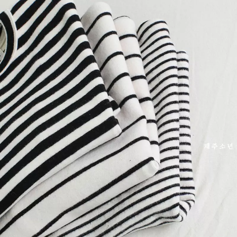 Witty Boy - Korean Children Fashion - #kidsstore - Multi Stripes Tee - 8