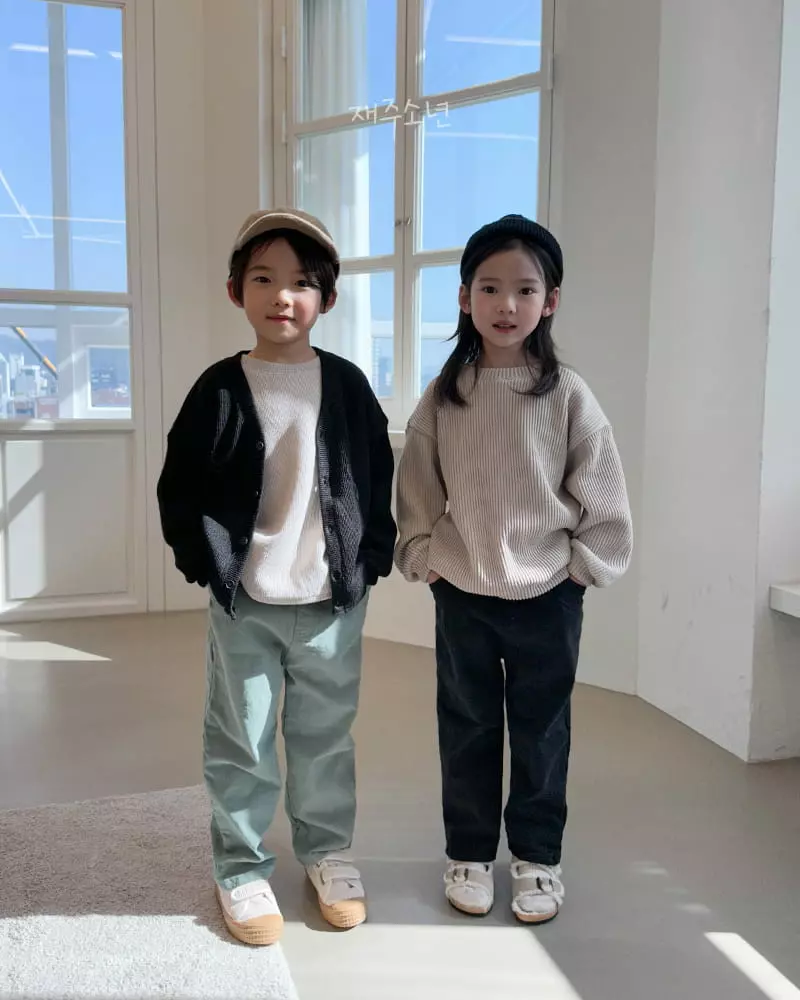 Witty Boy - Korean Children Fashion - #kidsstore - Churros Knit Tee - 12
