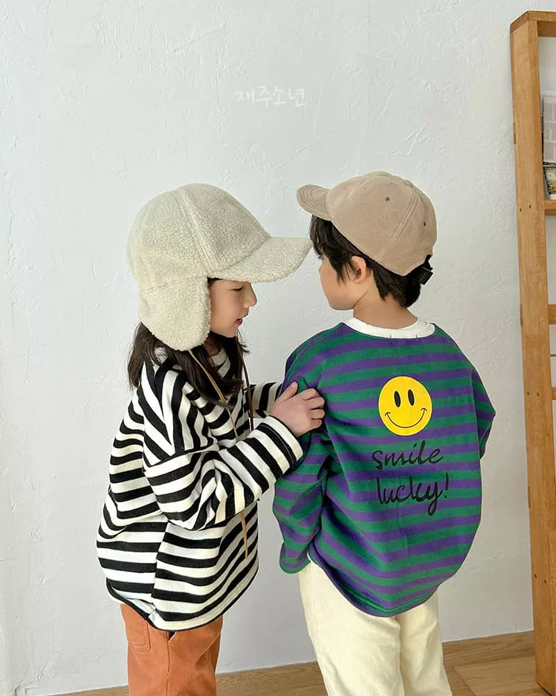Witty Boy - Korean Children Fashion - #kidzfashiontrend - Lucky Stripes Tee