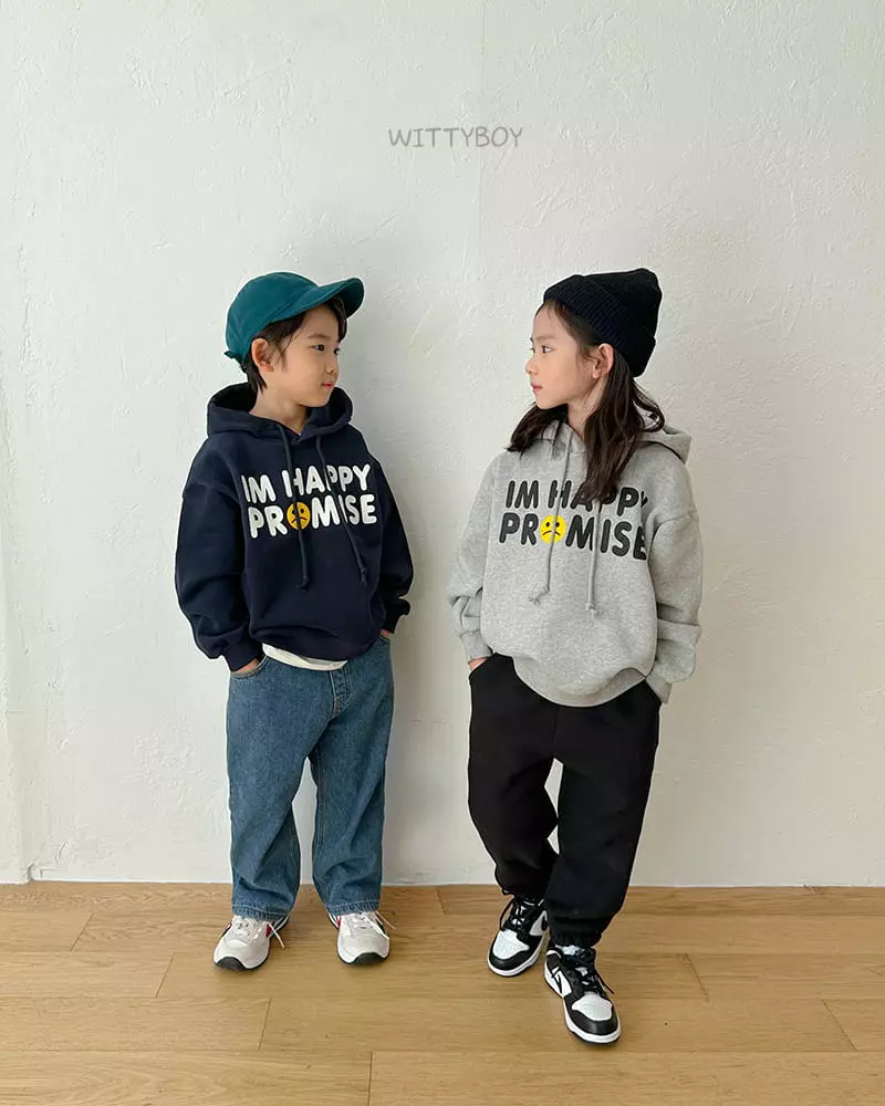 Witty Boy - Korean Children Fashion - #kidzfashiontrend - Happy Hoody - 5