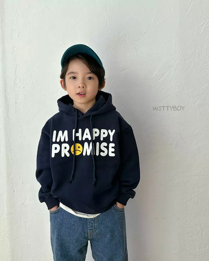 Witty Boy - Korean Children Fashion - #littlefashionista - Happy Hoody - 7