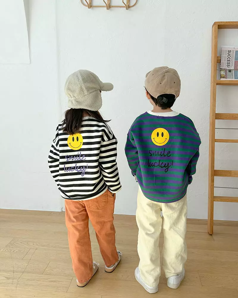 Witty Boy - Korean Children Fashion - #littlefashionista - Lucky Stripes Tee - 4