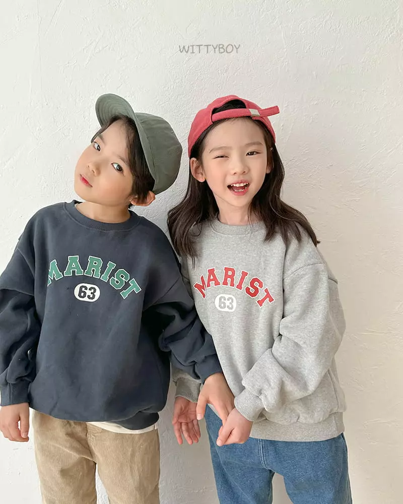 Witty Boy - Korean Children Fashion - #minifashionista - Marie Stripes Sweatshirt