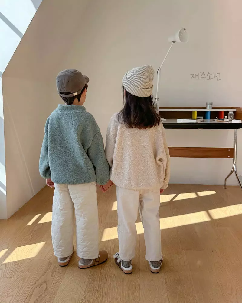 Witty Boy - Korean Children Fashion - #minifashionista - Pom Quilting Pants - 10
