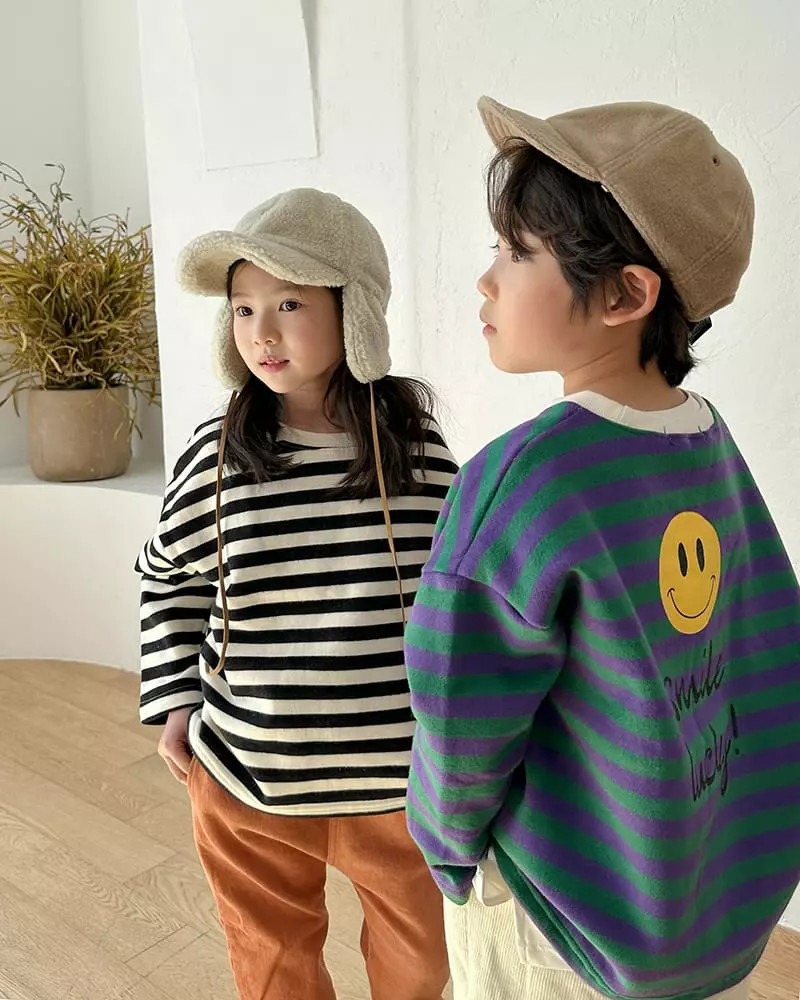 Witty Boy - Korean Children Fashion - #prettylittlegirls - Lucky Stripes Tee - 6