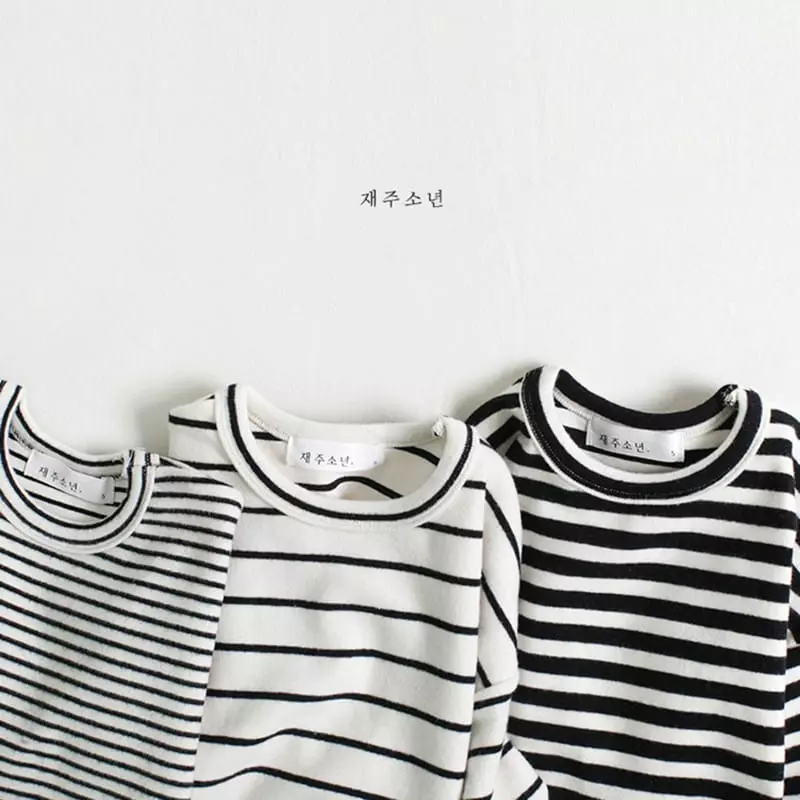 Witty Boy - Korean Children Fashion - #stylishchildhood - Multi Stripes Tee