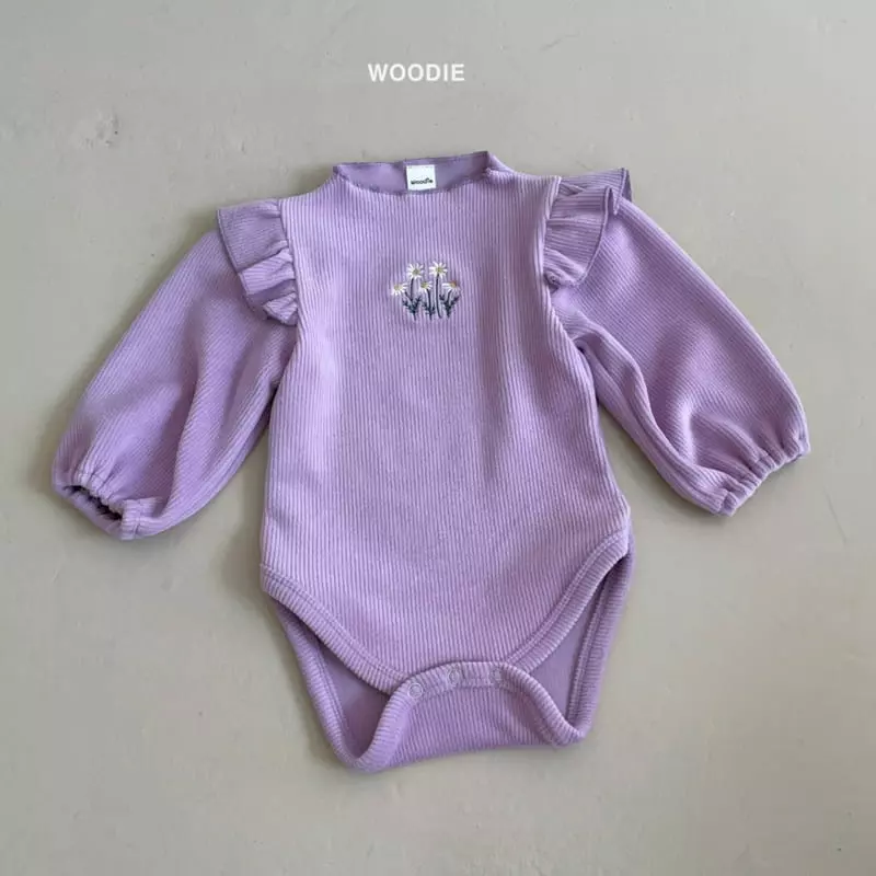 Woodie - Korean Baby Fashion - #babyboutique - Mini Rose Bodysuit - 2