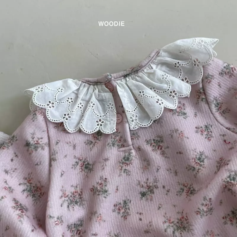 Woodie - Korean Baby Fashion - #onlinebabyshop - Hana Lace Tee - 4