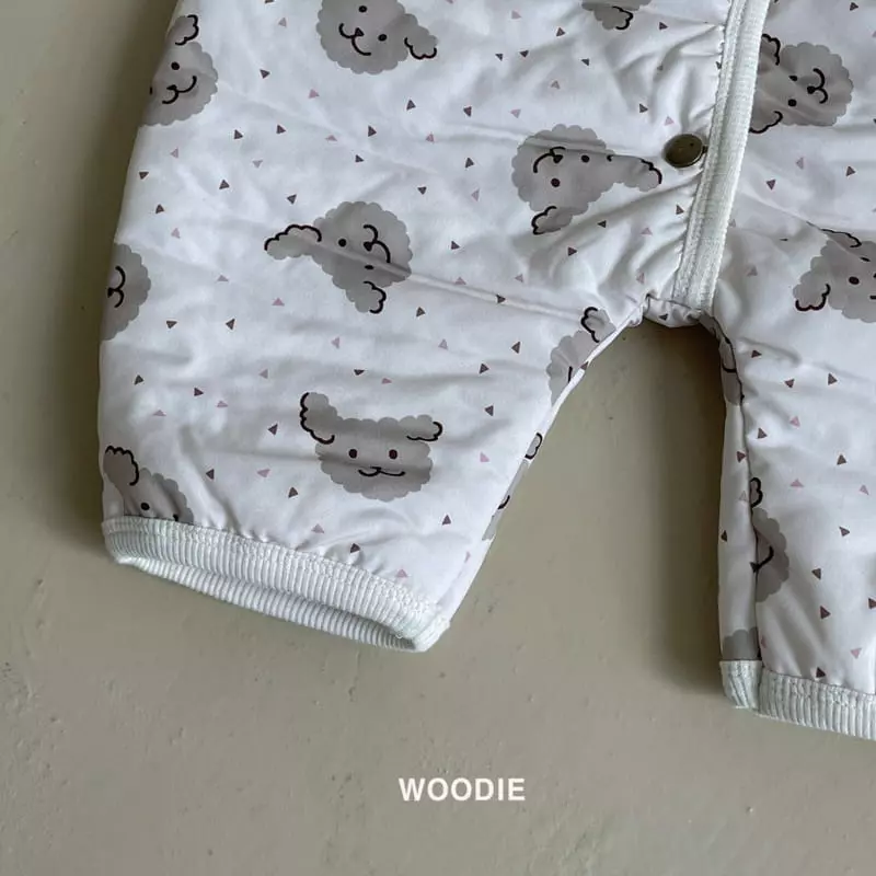 Woodie - Korean Baby Fashion - #babyboutique - Puppy Quilting Bodysuit - 5