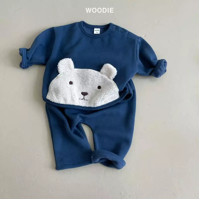 Woodie - Korean Baby Fashion - #babyboutique - Winny Bear Top Bottom Set - 5