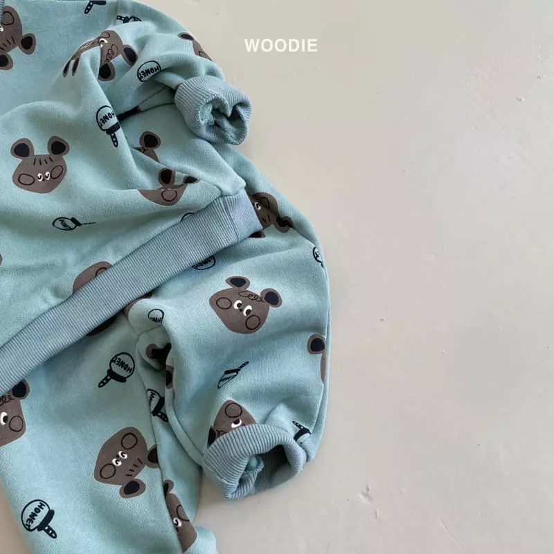 Woodie - Korean Baby Fashion - #babyboutique - Squirrel Top Bottom Set - 3