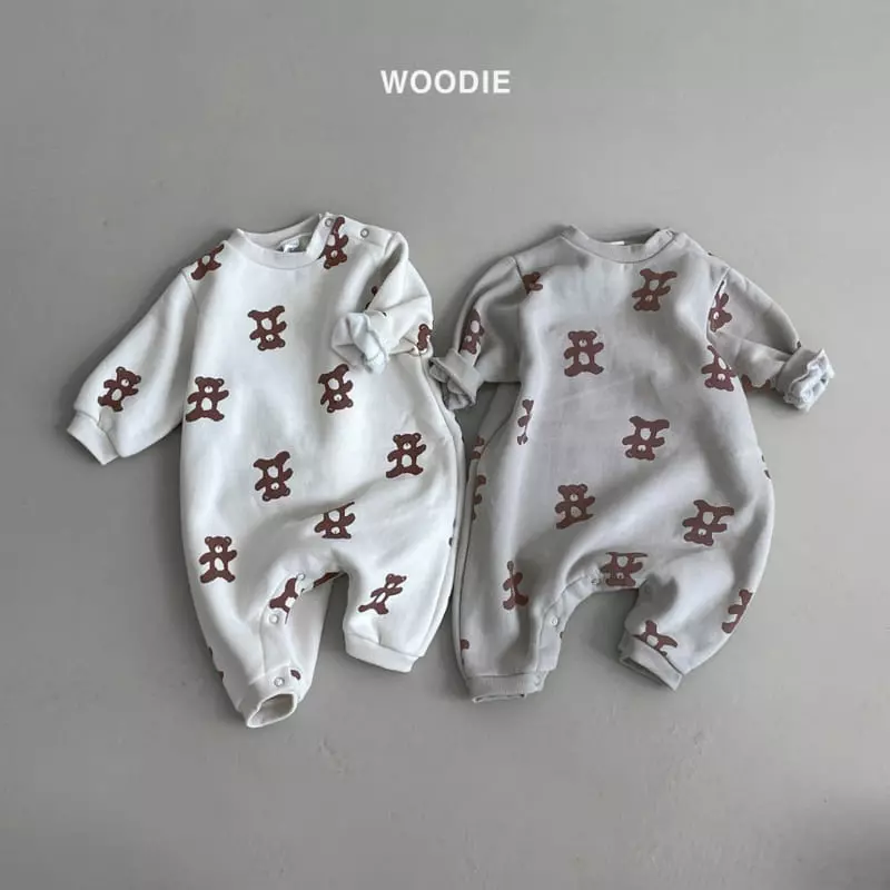 Woodie - Korean Baby Fashion - #babyboutiqueclothing - Berry Bear Bodysuit
