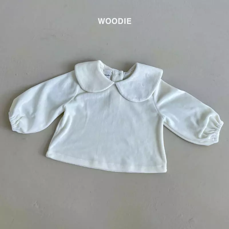 Woodie - Korean Baby Fashion - #babyfashion - Veloure Collar Tee - 2