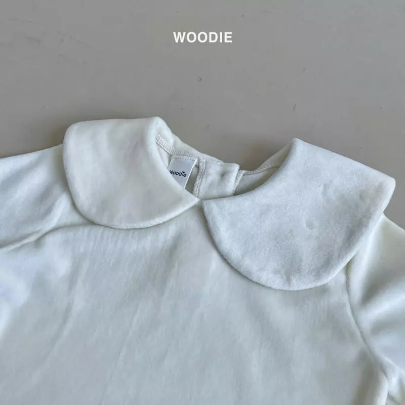Woodie - Korean Baby Fashion - #babyfever - Veloure Collar Tee - 3