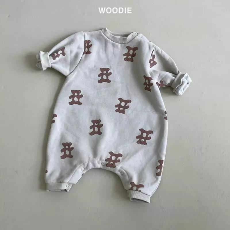 Woodie - Korean Baby Fashion - #babylifestyle - Berry Bear Bodysuit - 6